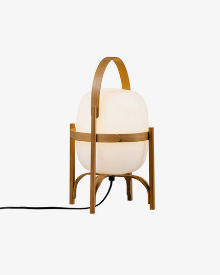 Portable Lantern Glass Table Lamp