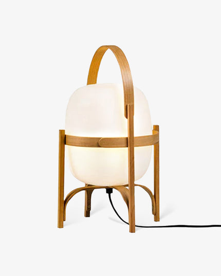 Portable Lantern Glass Table Lamp